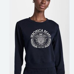 Veronica Beard Navy Logo Sweatshirt